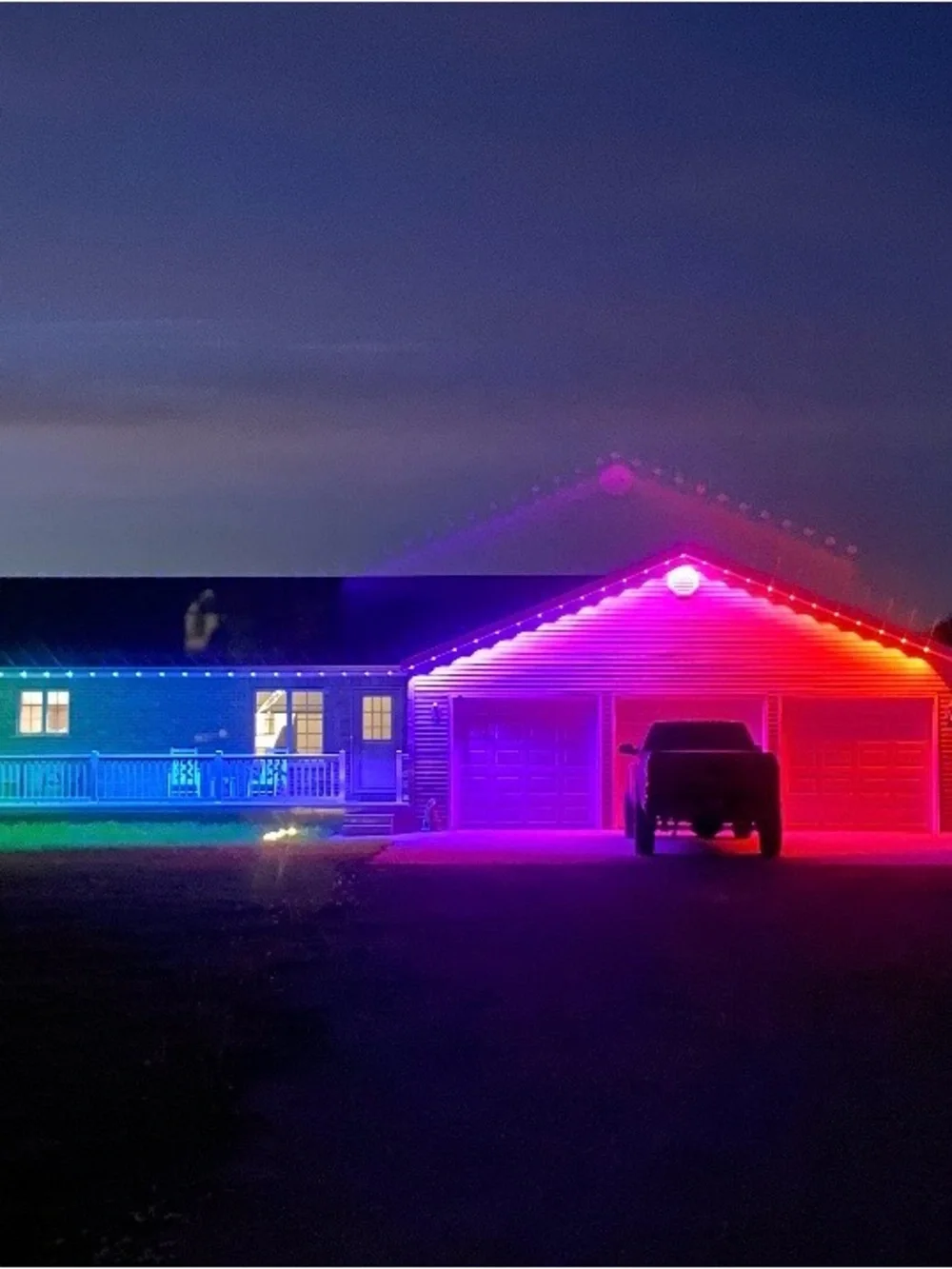 Permanent Outdoor Eaves Lights - Multicolor